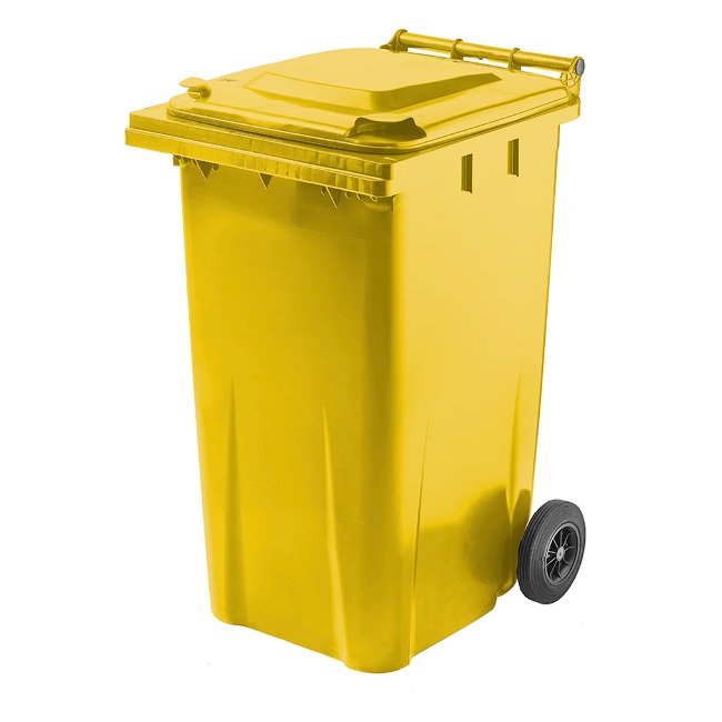 TYGRIS 2-Wheeled Yellow Bin 360L - SKB360